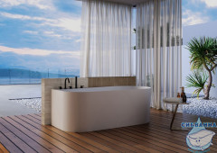 Акриловая ванна ABBER AB9496-1.5 L 150x75  с каркасом