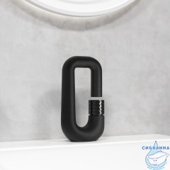 Смеситель для раковины Iddis Twist TWIBLBTi01 (черный матовый)