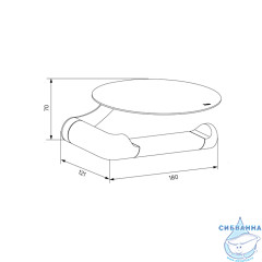  Держатель для туалетной бумаги Iddis Noa NOABL00i43