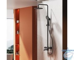 Душевая система Raglo 250 1 режим R20.24.06 (черный матовый)