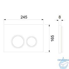 Кнопка смыва TECEspring 9940101 (хром матовый/глянцевый)