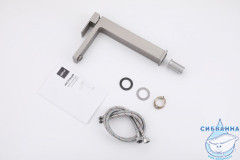 Смеситель для раковины Abber Daheim AF8211SP (без донного клапана) (сатин) 