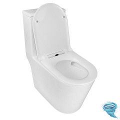 Унитаз напольный безободковый Azario Scala с бачком и сиденьем Soft Close (микролифт) AZ-8101