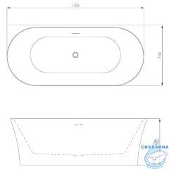 Акриловая ванна Azario Engels 170х75