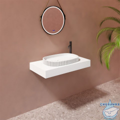 Раковина на столешницу 55 см ABBER Stein AS2601