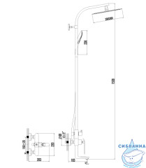 Душевая система Lemark Melange LM4962CW