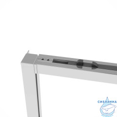 Дверь в нишу Vincea Slim Soft 120 профиль хром, стекло прозрачное VDS-1SS120CL