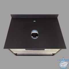 Тумба подвесная Comforty Кёльн 75 дуб темный с раковиной Comforty T-Y9378