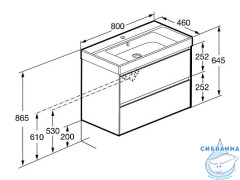 Тумба под раковину Roca Ona 80 A857630511