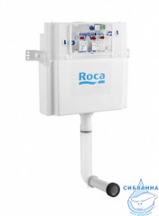 Унитаз приставной Roca The Gap 893109000 с кнопкой смыва и бачком, в комплекте c сиденьем Soft close (микролифт)