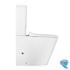 Унитаз напольный со смывом торнадо Azario Quadro с бачком и сиденьем Soft Close (микролифт) AZ-2175 UQ1