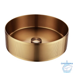 Раковина накладная ABBER Wasser Kreis AF2411MRG розовое золото матовое
