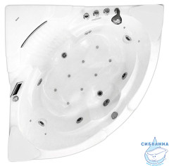Акриловая ванна Gemy G9082 K 152х152 с гидромассажем