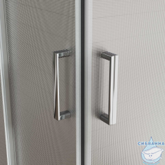 Душевое ограждение Vincea City 100x90 профиль хром, стекло текстурное VSS-5CT9010MT