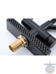 Смеситель кухни Gappo G4098-6 (черный матовый)