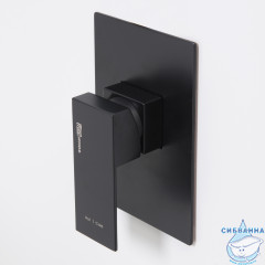 Встраиваемый смеситель для душа Wasserkraft Abens 2051 (черный матовый)