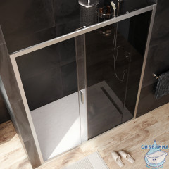 Дверь в нишу AM.PM Gem W90G-150-1-195MG 150 см профиль хром, стекло тонированное