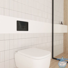 Клавиша смыва, универсальная, черный, Unifix, 010, IDDIS, UNI10B0i77