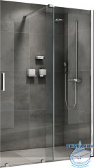 Дверь в нишу ABBER Komfort AG90120 120x200 профиль хром, стекло прозрачное