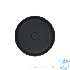 Чёрный матовый умывальник накладной, Ray, IDDIS, RAYBM03i27