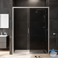 Дверь в нишу AM.PM Gem W90G-150-1-195MG 150 см профиль хром, стекло тонированное