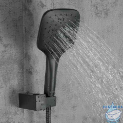 Душевая система Gappo G7117-6 300 1 режим (черный матовый)