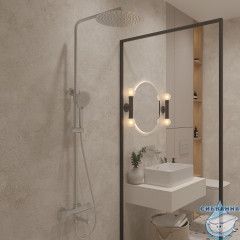 Душевая система Oliveeka Y-Line 300 1 режим OL-739902-CR (хром)