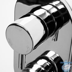 Встраиваемый смеситель для ванны WasserKRAFT Dinkel 5871 (хром)