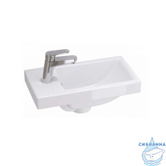 Тумба подвесная 1Marka Ноктюрн 40П (1 дверка) с раковиной Como 40 белый глянец