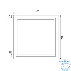 Зеркало Iddis Zodiac 80 см ZOD8000i98