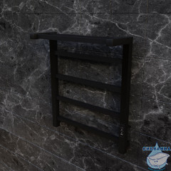 Полотенцесушитель электрический Toni Arti Formia pulsante 5П 500x600 черный матовый