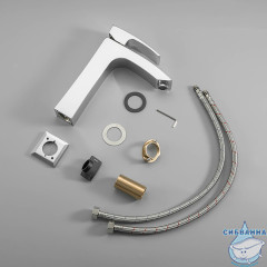 Смеситель для раковины Gappo G1007-72 (без донного клапана) (хром)