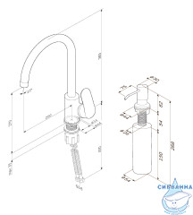 Смеситель для кухни AM.PM Like F8007D00 (хром)