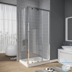 Душевое ограждение Veconi Ровиго 90x70 профиль хром, стекло прозракчное RV028-9070-01-C8 (без поддона)
