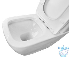 Унитаз напольный безободковый Azario Levanto AZ-1228A с бачком и сиденьем Soft Close (микролифт)