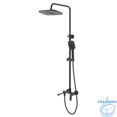 Душевая система Azario Alanti 250 1 режим AZ-K2332-1B (черный матовый)