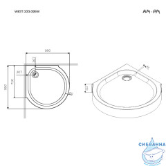 Акриловый поддон Am.Pm Like 95x95 W83T-333-095W 