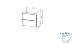Тумба под раковину Viant Берлин 60 белый