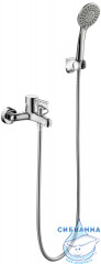 Cмеситель для ванны с душевым гарнитуром Bravat Slim F6332366CP-01-RUS (хром)