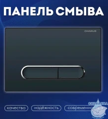 Кнопка смыва Charus Magnus FP.340.DW.01 черный матовый