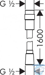 Душевой шланг 160 см Hansgrohe Isiflex 28248000