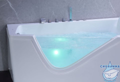 Акриовая ванна Gemy G9056 B R 170х130 с гидромассажем