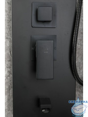 Душевая панель Frap F24005-6 (черный матовый)