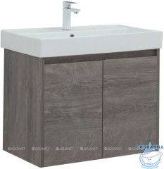 Тумба Aquanet Nova Lite 75 с раковиной Латина 75 дуб рошелье 