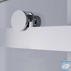 Дверь в нишу Vincea Комо-Н 150 профиль хром, стекло прозрачное VDS-4CN150CL