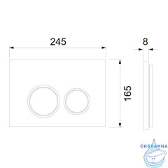 Кнопка смыва TECEspring 9940103 (хром /белый)