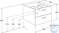 Тумба Roca Victoria Nord 60 с раковиной Roca Victoria-N Unik 60 венге