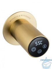 Полотенцесушитель электрический  Wonzon&Woghand Hamburg 52х72 WW-AL315-BG (с возможностью скрытого подключения, подключение универсальное) (брашированное золото)