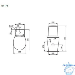 Бачок Ideal Standard Connect Cube Scandinavian E717501