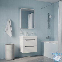 Тумба подвесная, 60 см, белый, Sky, IDDIS, SKY60W0i95 подходит умыв. 4076000i28